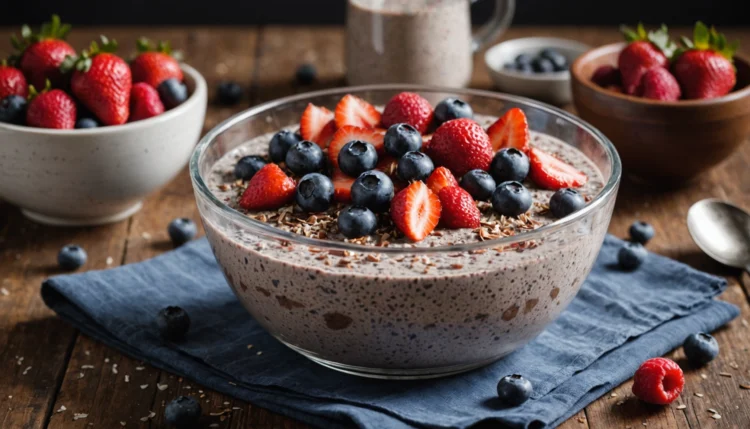 pudding chia chocolate