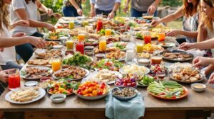 Menu traiteur convivial et original pour régaler une grande tablée sans stress